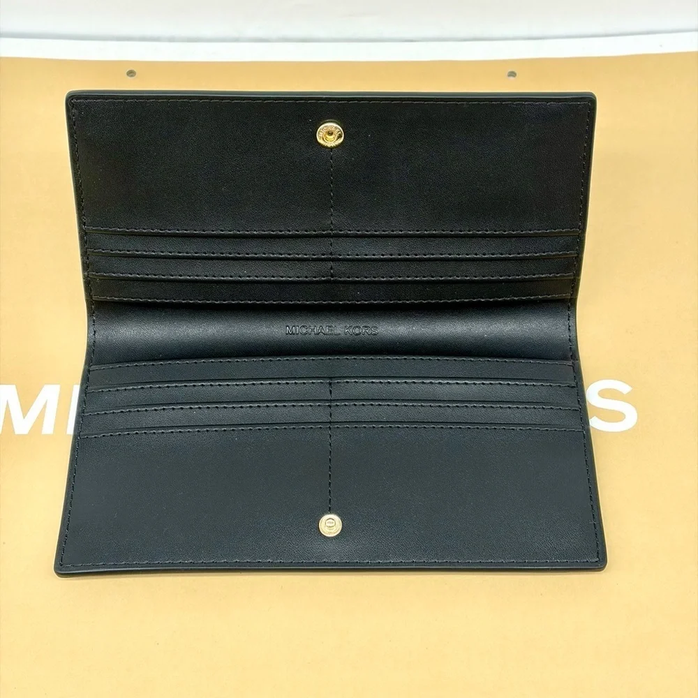 Michael Kors Jet Set Reed Large Bifold Wallet Black